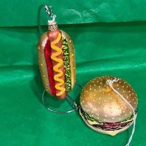 Glass blown handmade pinnacle peak ornament